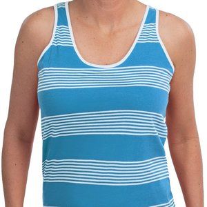 Women's Boast USA Stripe Tank Top Medium Blue